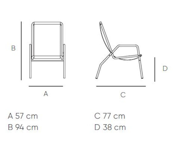 Mesures de la mini gandula Marina S