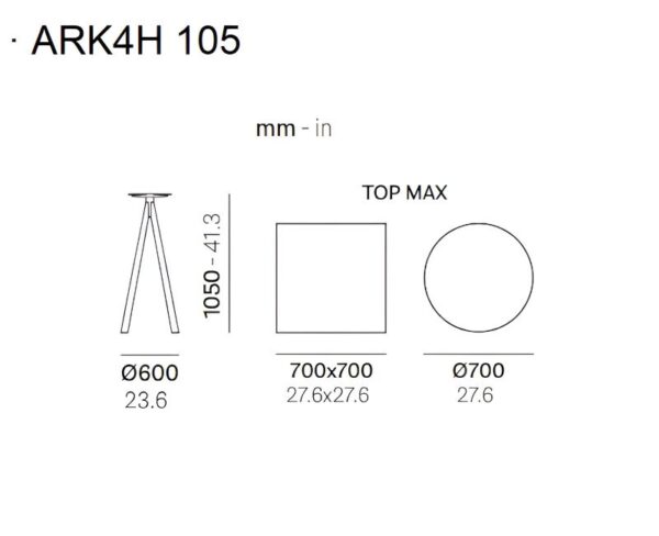 Medidas Arki Base ARK4H105