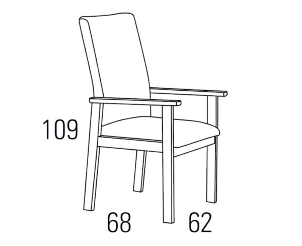 Medidas sillón A54-012