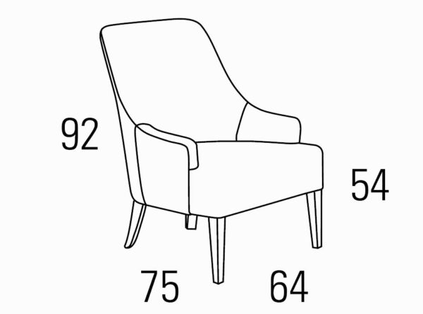 Medidas Butaca A54-022