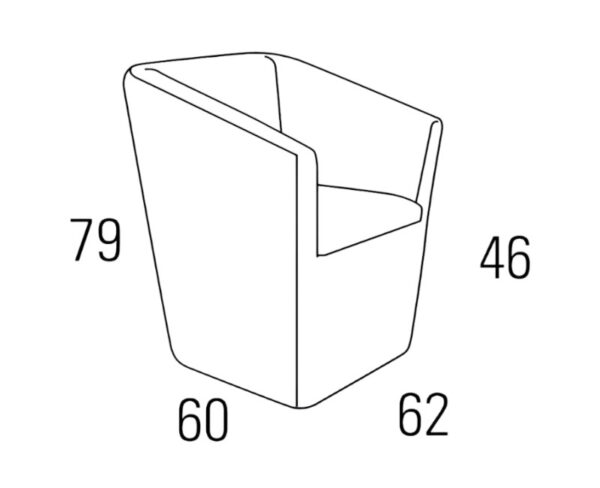 Medidas butaca A54-033