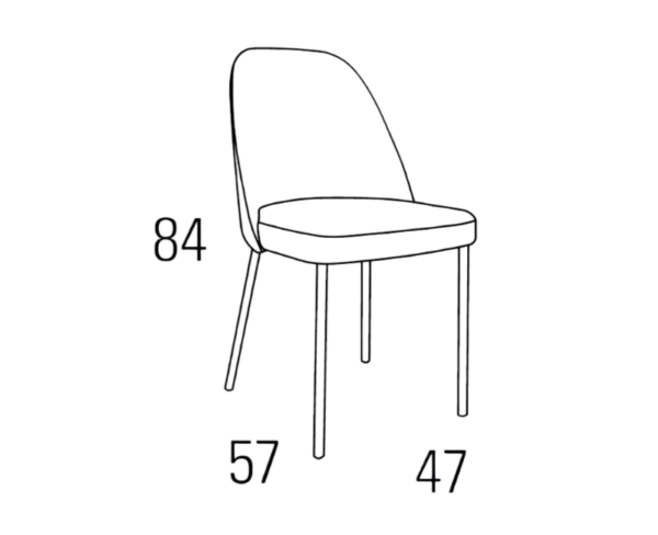 Medidas silla A54-027