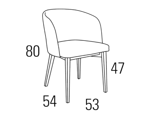 Medidas sillón A54-031