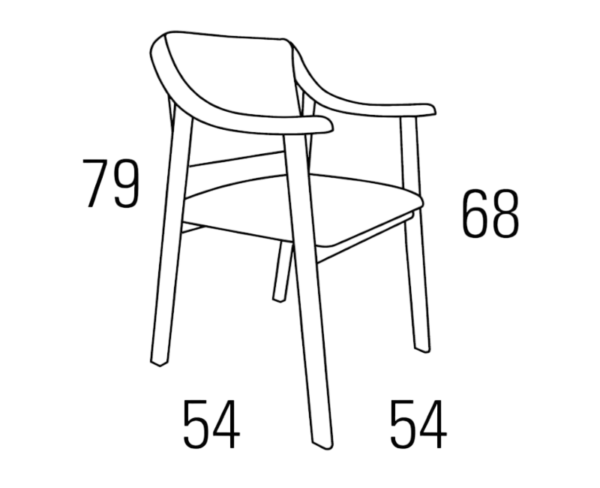 Medidas sillón A54-024