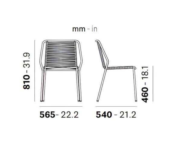 Medidas Silla Philía 3900