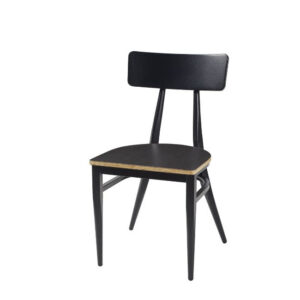 Cadira Hannah con asiento laminado Ebony