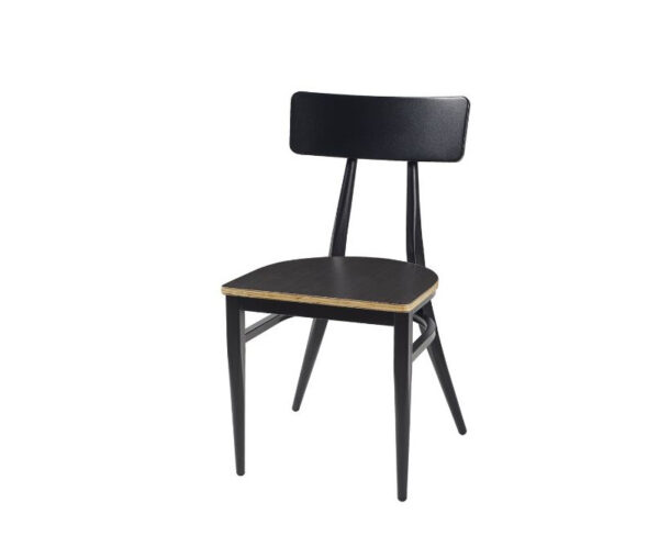 Cadira Hannah con asiento laminado Ebony