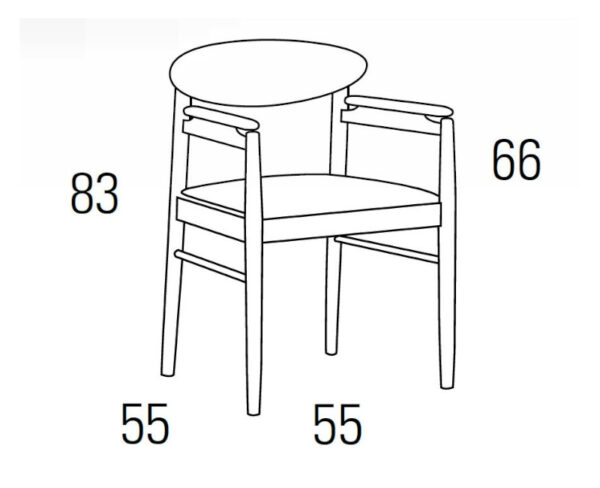 Medidas sillón A54-053