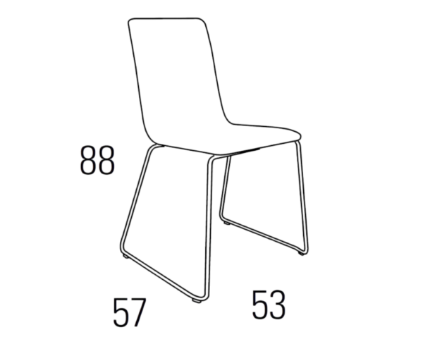 Medidas silla A54-071